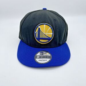 Golden State Warriors New Era NBA 9Fifty Snapback Baseball Cap Black Blue